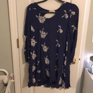 Altard State blue dress with white flowering